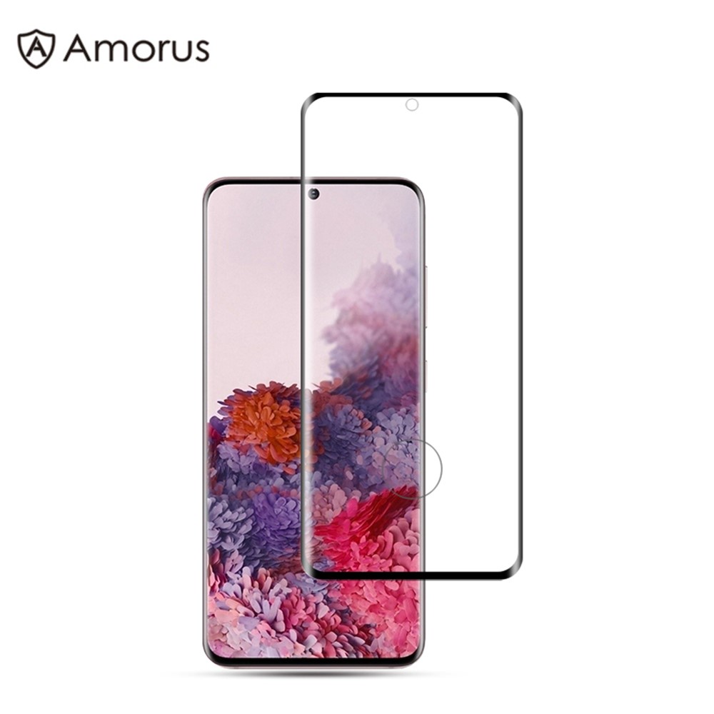 AMORUS for Samsung Galaxy S20 3D Curved Full Tempered Glass Phone Screen Protector Cover-1