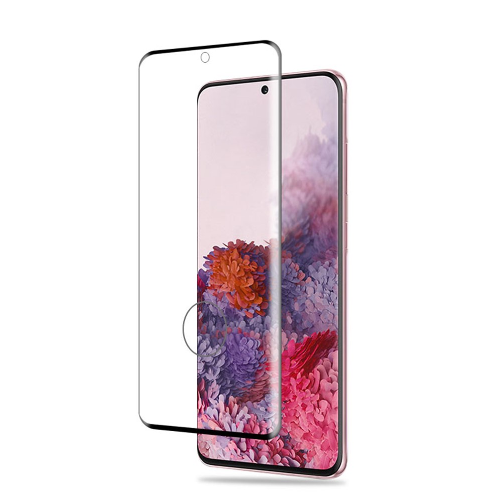 AMORUS for Samsung Galaxy S20 3D Curved Full Tempered Glass Phone Screen Protector Cover-3