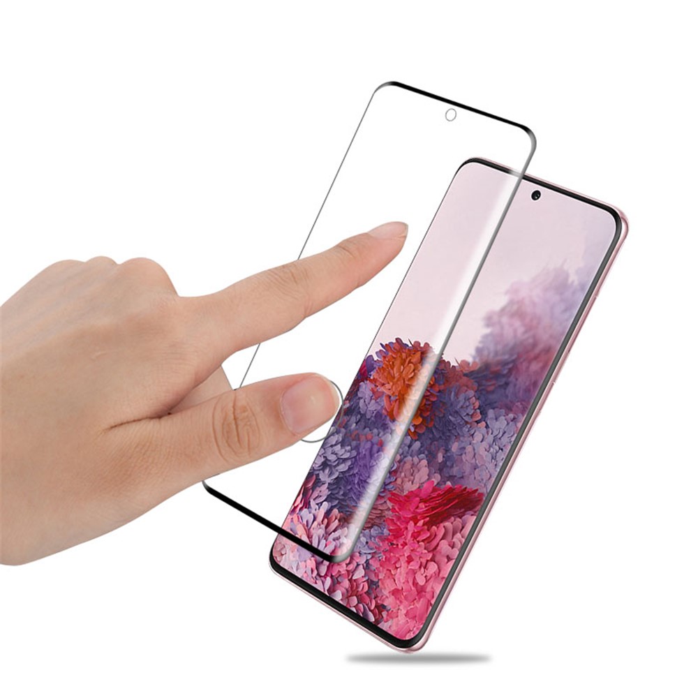 AMORUS for Samsung Galaxy S20 3D Curved Full Tempered Glass Phone Screen Protector Cover-4