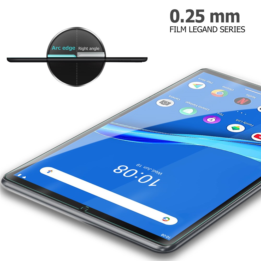 2.5D Arc Edge Full Size Tempered Glass Screen Film for Lenovo M10 Plus 10.3-6