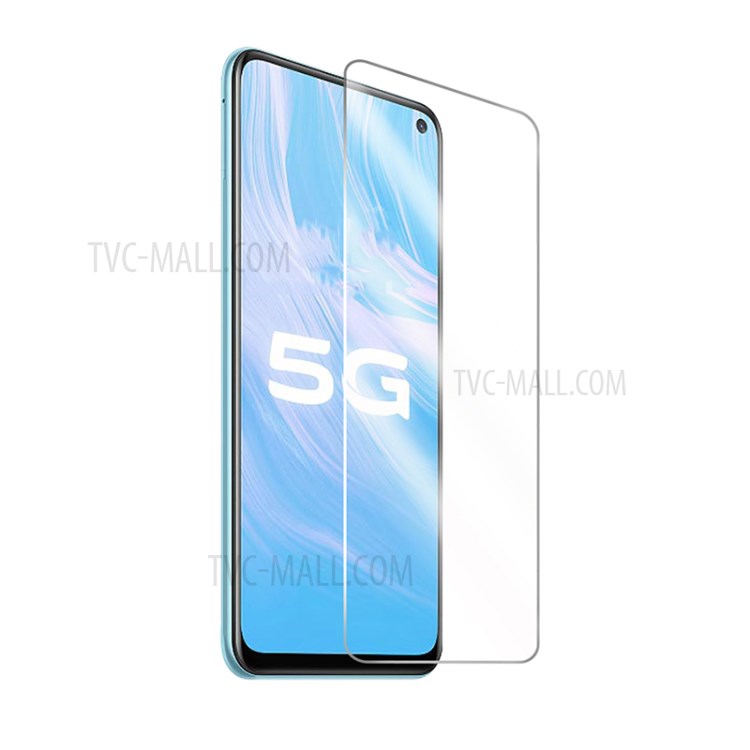 For Vivo Z6(5G) 0.3mm Arc Edges Tempered Glass Screen Protector Film-1