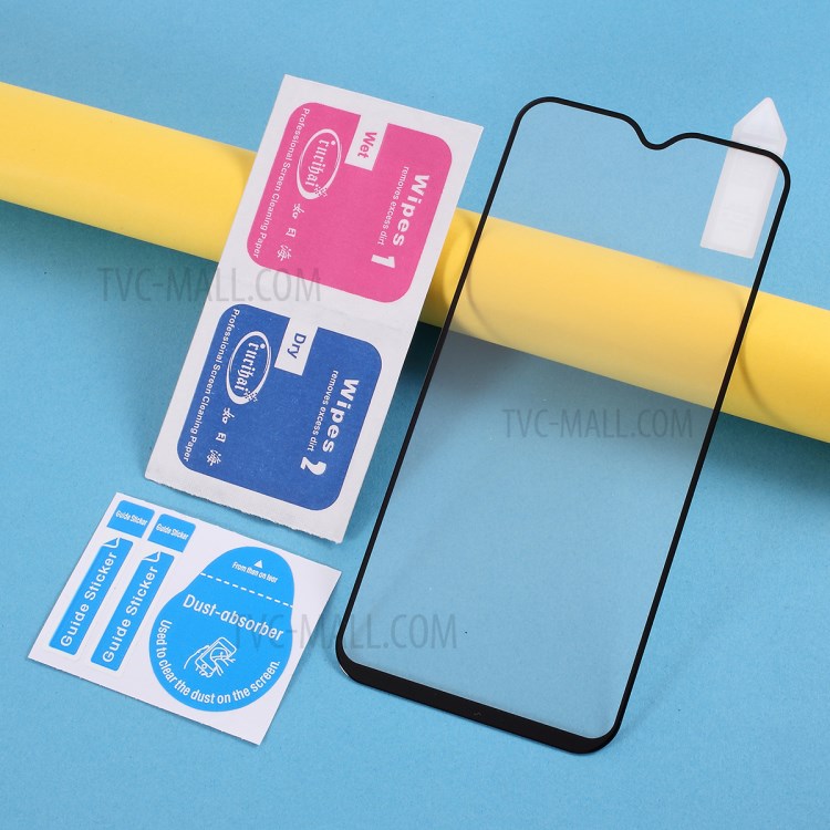 RURIHAI 2.5D Défense Protecteur D'écran En Verre Trempé Pour Samsung Galaxy A01-6