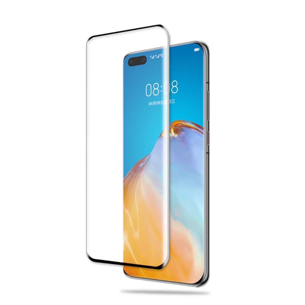 MOCOLO 3D Curved Tempered Glass Screen Protector Full Coverage for Huawei P40 Pro - Black-4
