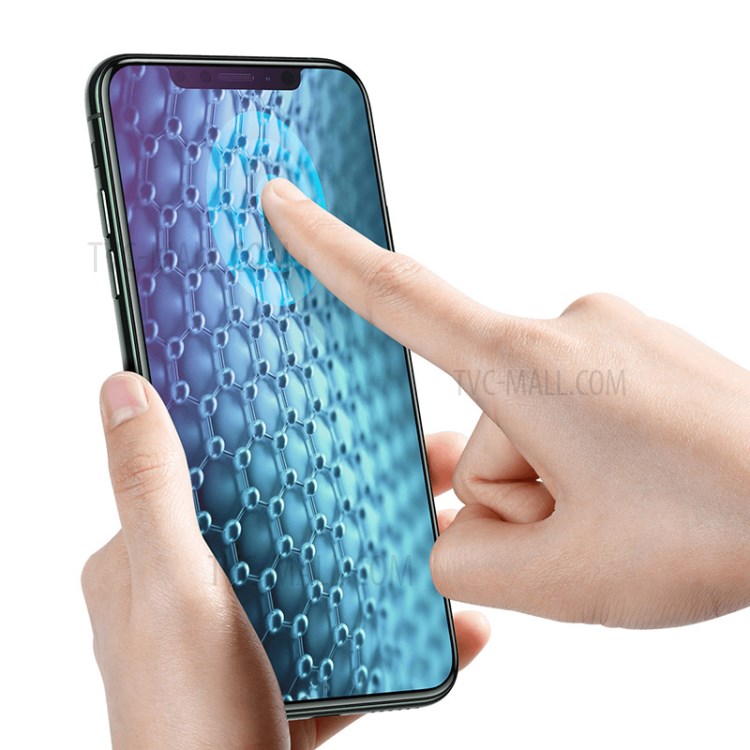 BASEUS 0.25mm Full Screen Curved Anti-blue Film with Film Sticking Tool for iPhone X/XS/11 Pro 5.8 inch-10
