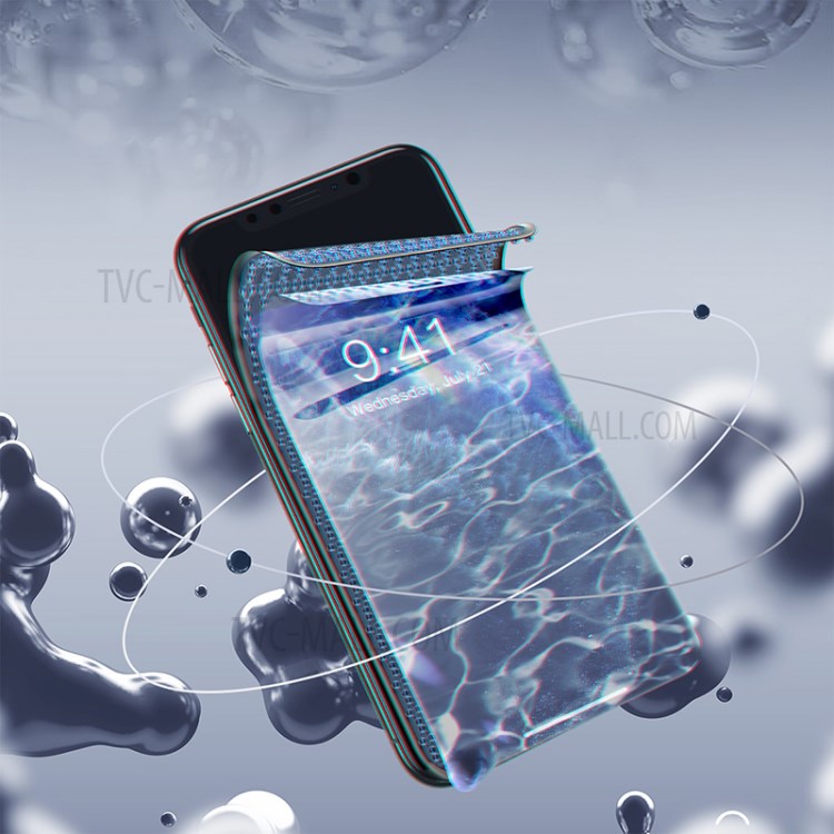 BASEUS 0.25mm Full Screen Curved Anti-blue Film with Film Sticking Tool for iPhone X/XS/11 Pro 5.8 inch-2
