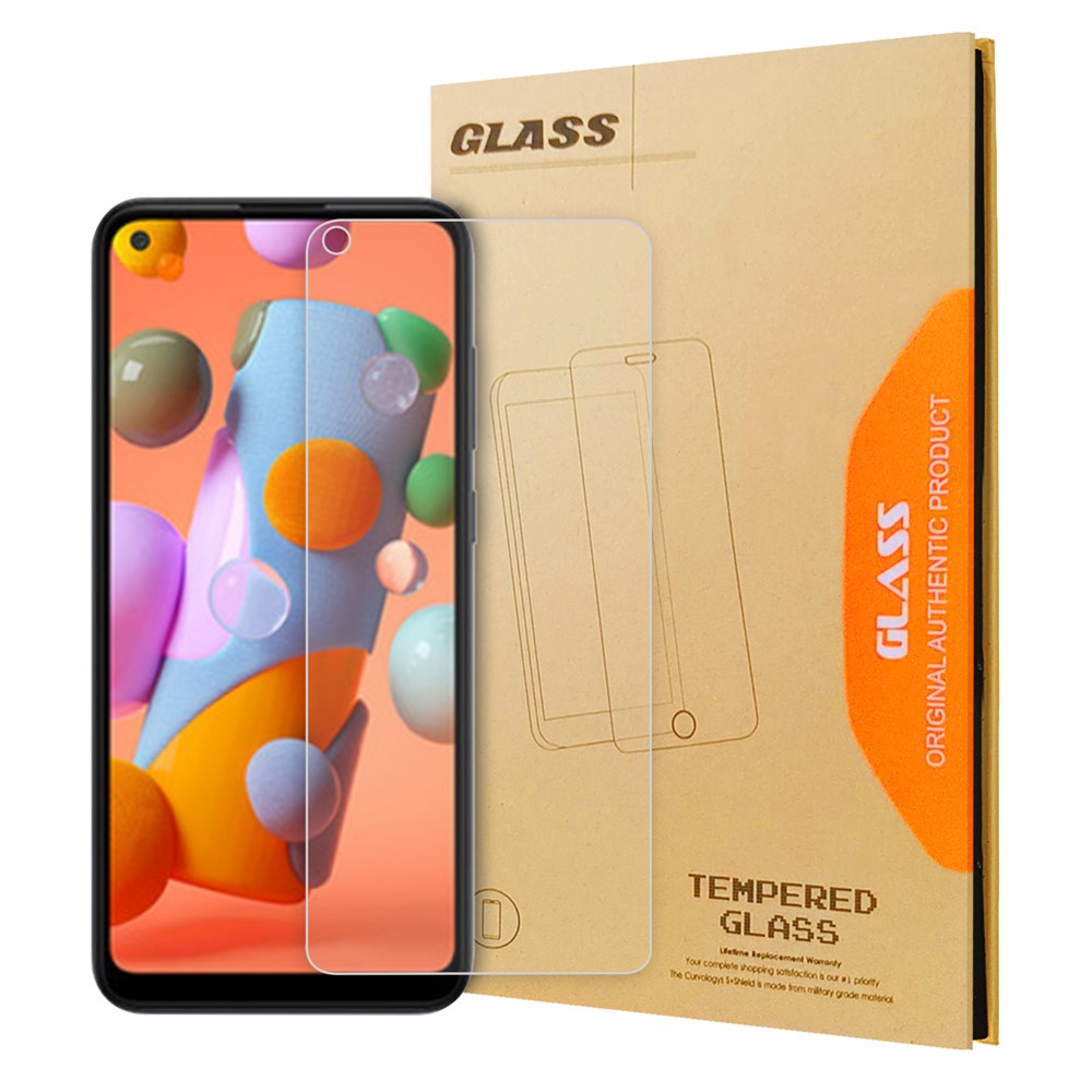 2.5D 9H Arc Edge Ultra Clear Tempered Glass Screen Protector Film for Samsung Galaxy A11-1