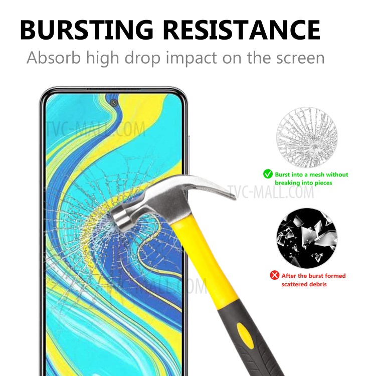 Full Screen Tempered Glass Screen Film for Xiaomi Redmi Note 9 Pro-2