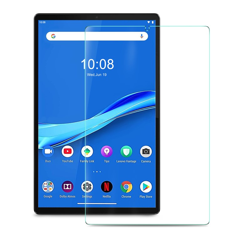 0.3mm Tempered Glass Screen Protector Film Arc Edge for Lenovo Tab M10 Plus TB-X606-1