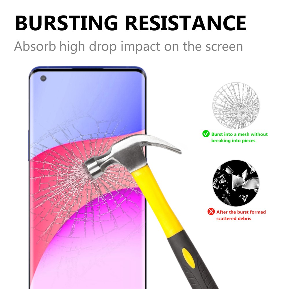 Ultra Clair Garde Protecteur Plein Écran En Verre Trempé 3D Pour OnePlus 8 Pro-2