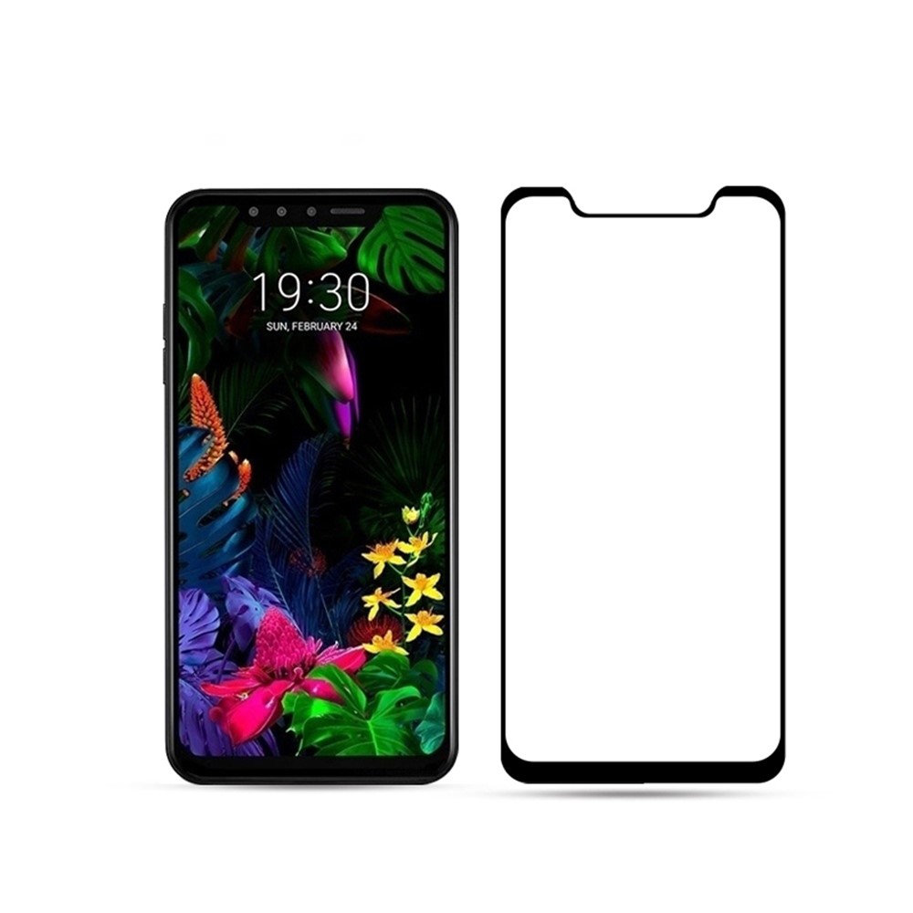 AMORUS Silk Printing Anti-explosion Full Glue Tempered Glass Full Screen Film for LG G8s ThinQ-2