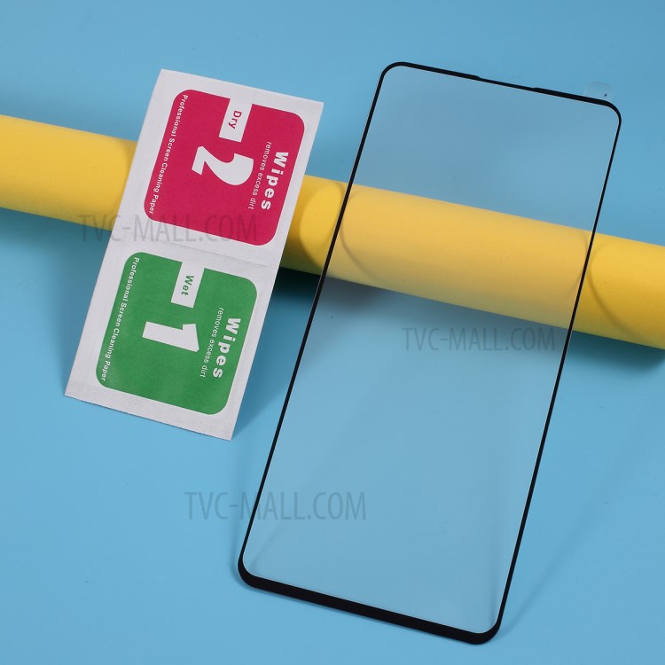 Pleine Grandeur Soie Imprimée Protecteur De Couverture Écran En Verre Trempé Pour Samsung Galaxy Note 10 Lite / A81-6