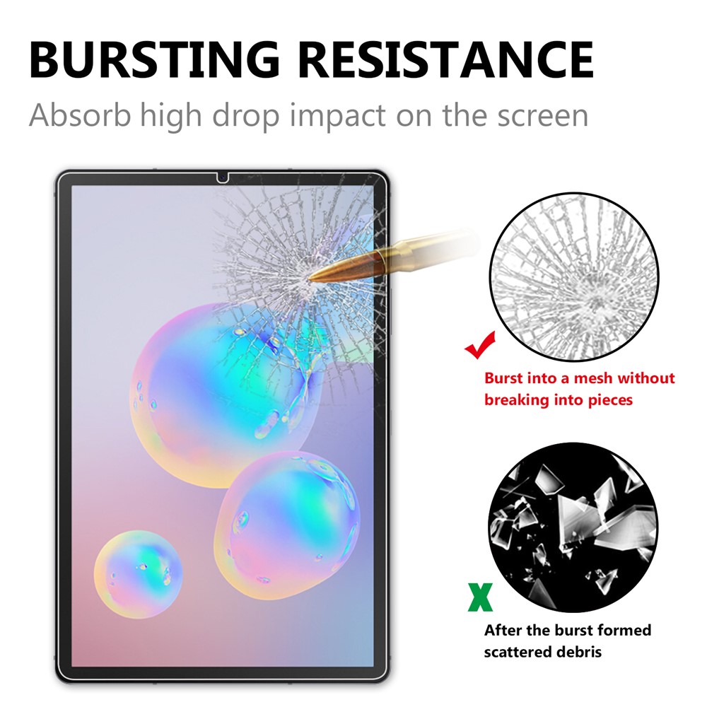 Ultra Clear Arc Edge Premium Tempered Glass Full Screen Film for Samsung Galaxy Tab S6 Lite P610 (2020)-3