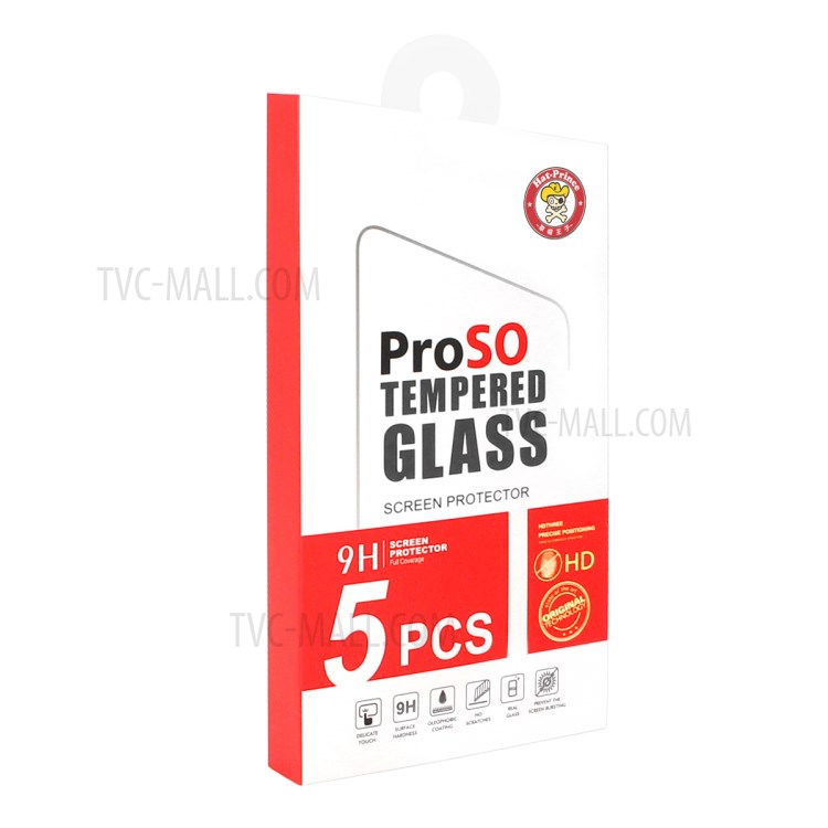 ENKAY 5Pcs/Set Full Glue 0.26mm 9H 2.5D Tempered Glass Full Screen Protector Film for Xiaomi Redmi Note 9/Note 9 Pro-15