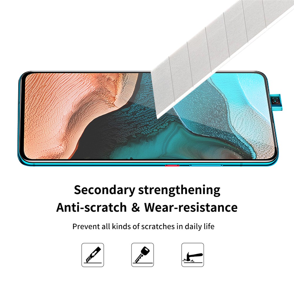 Enkay Hat Prince Gue Complète Pleine Grandeur 0,26 mm 9H 2,5d Protecteur D'écran en Verre Trempé Pour Xiaomi Redmi K30 / K30 Pro / Poco F2 Pro-5