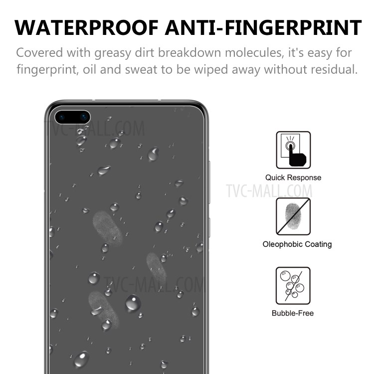 2.5D 9H Arc Edge Full Screen Tempered Glass Film for Huawei P40-4