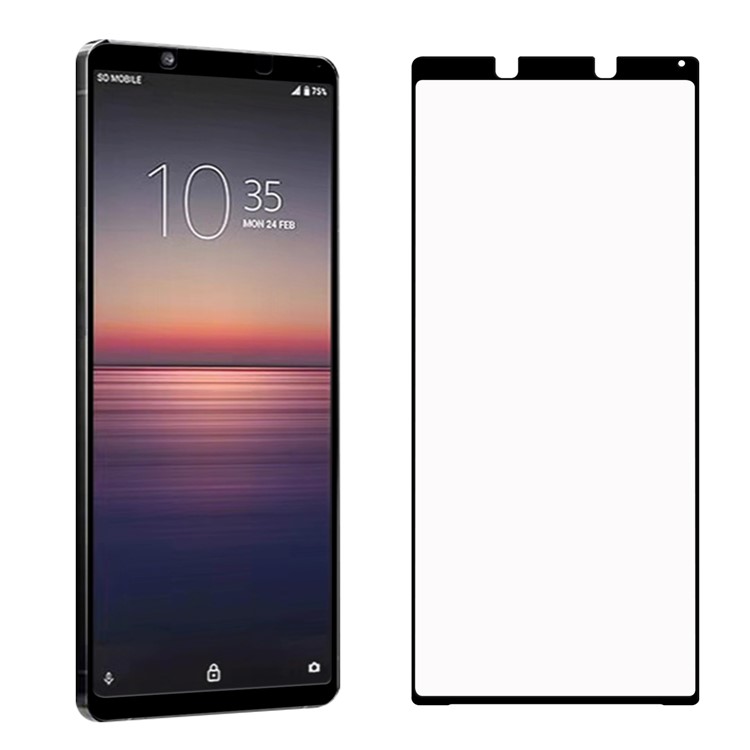 Full Screen Tempered Glass Screen Film Für Sony Xperia 1 II