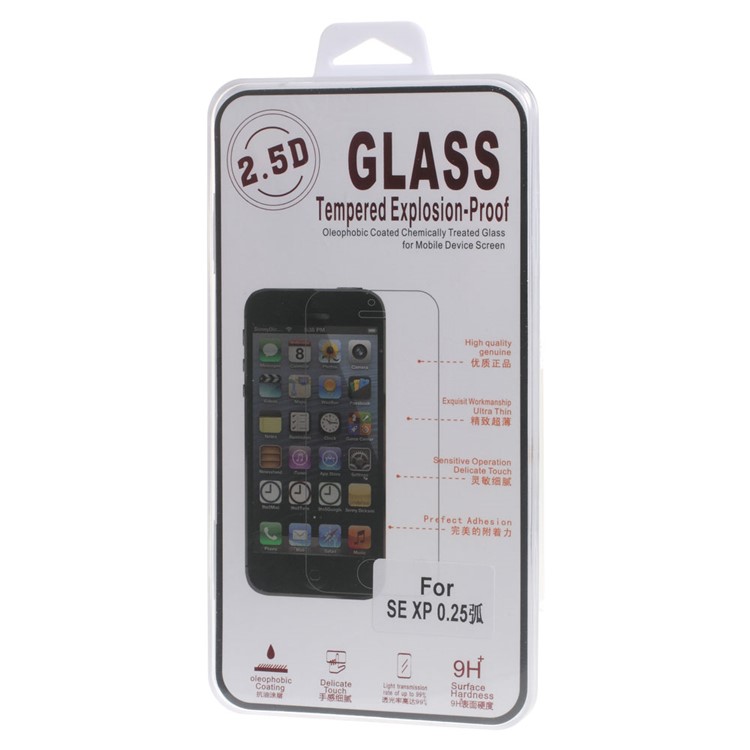 Protetor de tela de vidro temperado de 0,25 mm para Sony Xperia X Performance (Arc Edge)-7