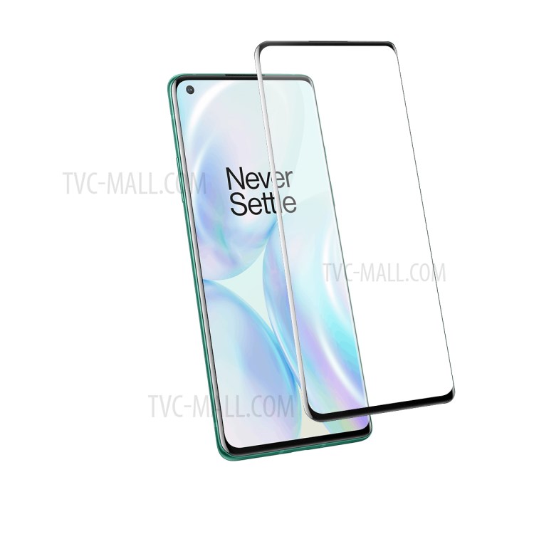 Silk Printing Full Coverage Transparent Tempered Glass Screen Guard Film for OnePlus 8 Pro-2