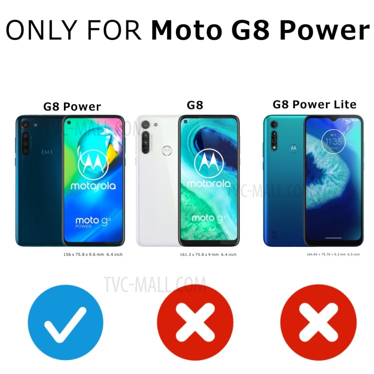 2Pcs/Set ITIETIE 2.5D 9H Tempered Glass Screen Protector Film for Motorola Moto G8 Power-3