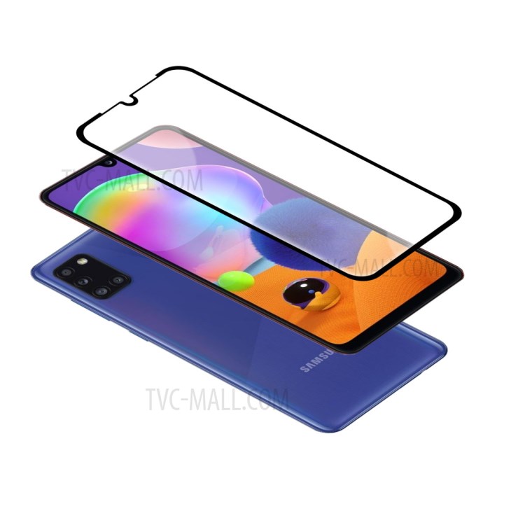 Silk Printing Full Coverage Tempered Glass Screen Protector Film for Samsung Galaxy A31-4