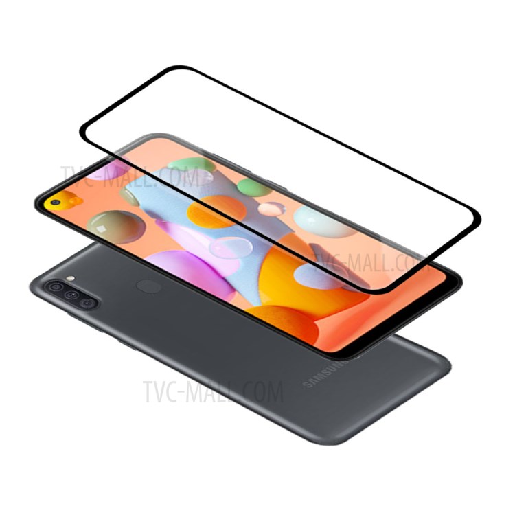 Silk Printing Full Coverage Tempered Glass Screen Protector Film for Samsung Galaxy A11-2