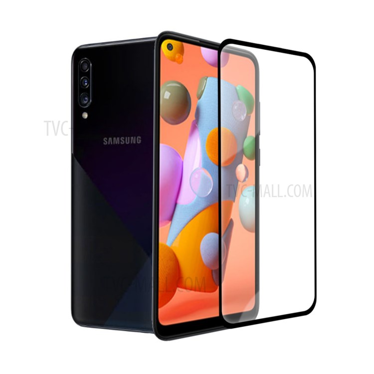 Silk Printing Full Coverage Tempered Glass Screen Protector Film for Samsung Galaxy A11-3
