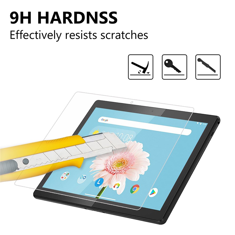 Tempered Glass Screen Protector Guard Film Arc Edge for Lenovo Tab M10 TB-X605F-6