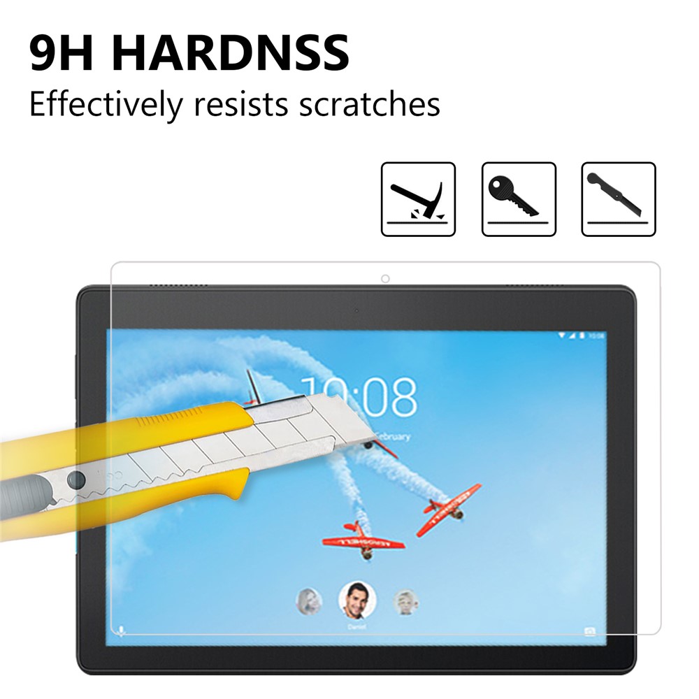 Tempered Glass Screen Protector Film Arc Edge for Lenovo Tab E10-6