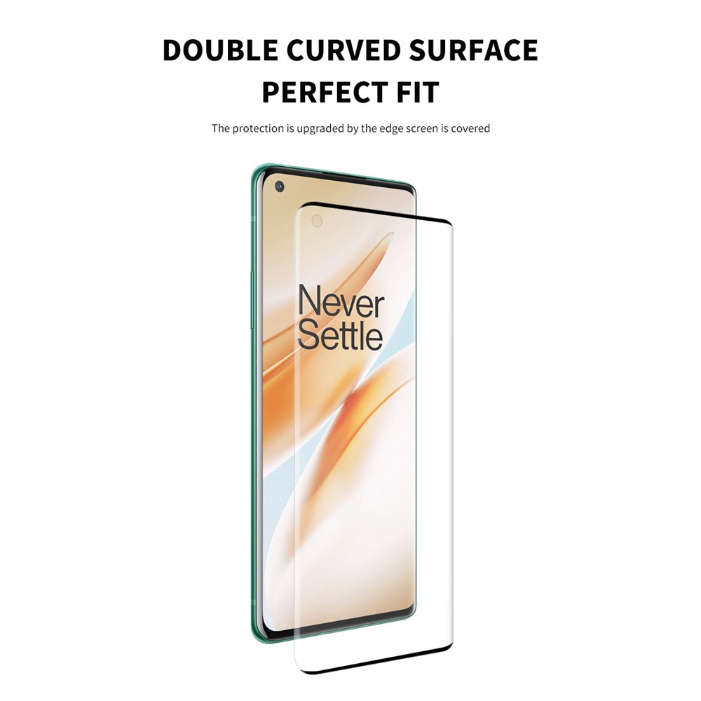 Enkay 0.26mm 9H 3D Pleine Grandeur Bords Arc Trempé Protecteur D'écran En Verre Pour OnePlus 8 Pro-2