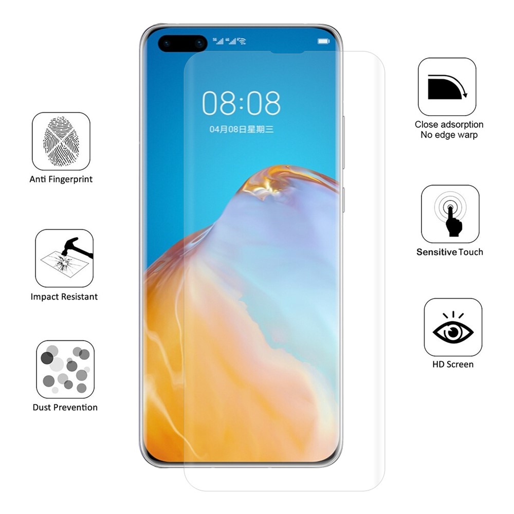 ENKAY 3D Full Size Screen Cover Soft Film for Huawei P40 Pro-5