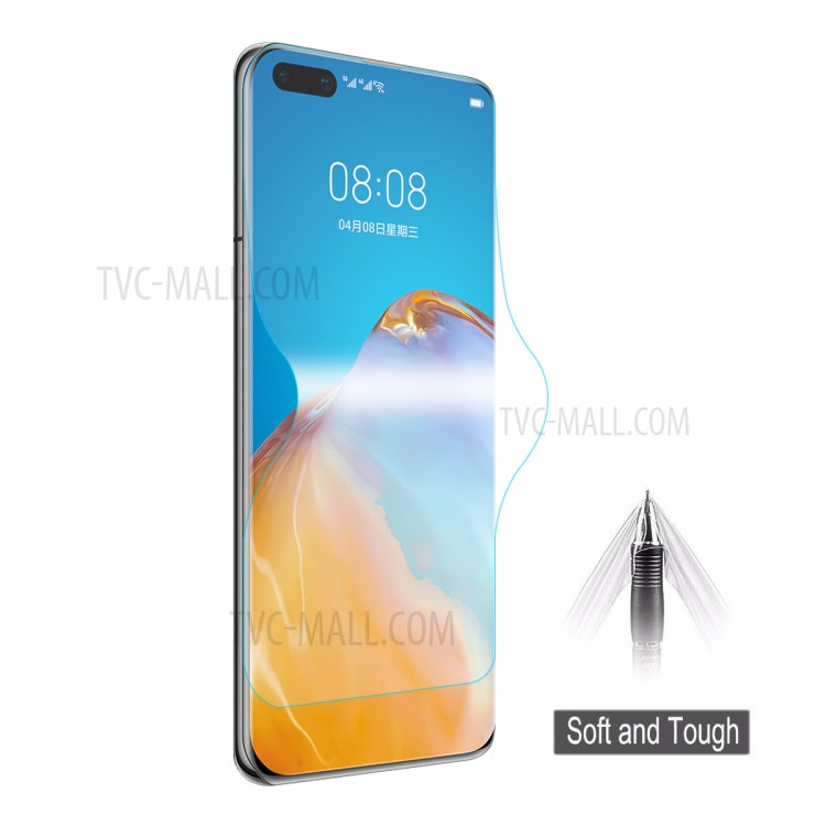 ENKAY 3D Full Size Screen Cover Soft Film for Huawei P40-1
