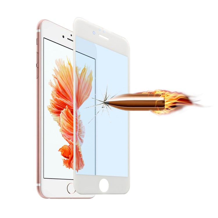 0,3 Mm 3D Anti-Blau-ray Gehärtetem Glas Displayschutzfolie Für IPhone 6s / 6 - Weiß-3
