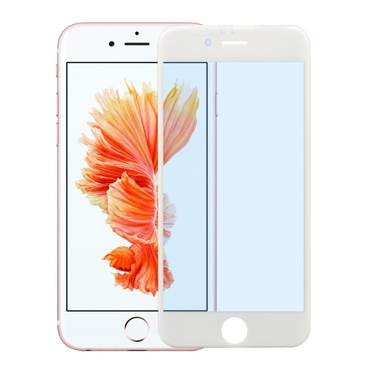 0,3 Mm 3D Anti-Blau-ray Gehärtetem Glas Displayschutzfolie Für IPhone 6s / 6 - Weiß-5