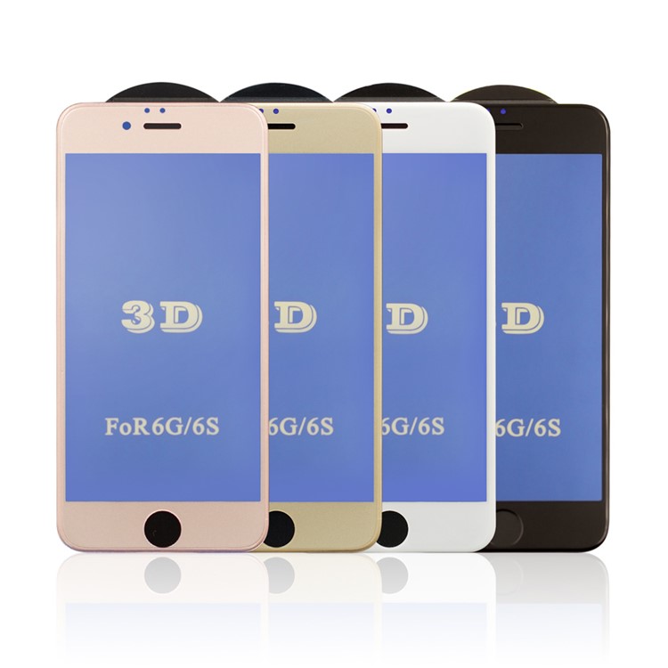 0,3 Mm 3D Anti-Blau-ray Gehärtetem Glas Displayschutzfolie Für IPhone 6s / 6 - Weiß-6