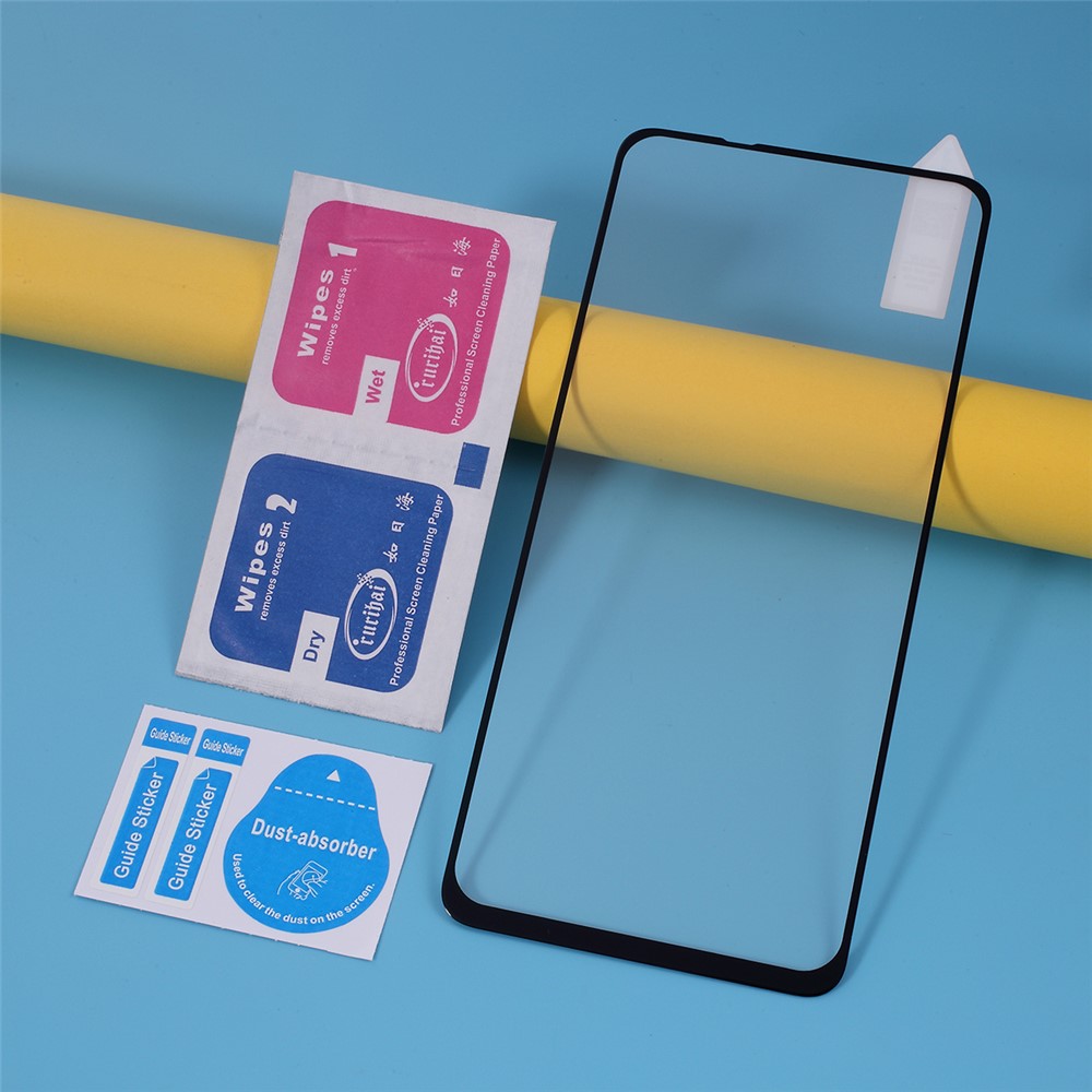 RURIHAI 2.5D Defesa Sólida Filme De Vidro Temperado Para Xiaomi Nota Redmi 9 / Redmi 10X 4G-6