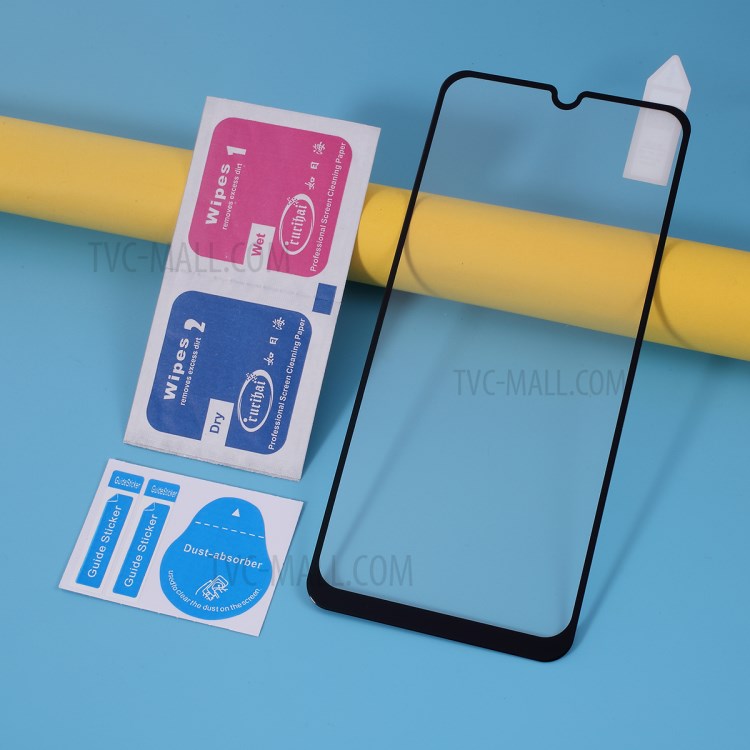 RURIHAI 2.5D Defesa Sólida Protetor De Tela De Vidro Temperado Para Samsung Galaxy M21 / M30s-6