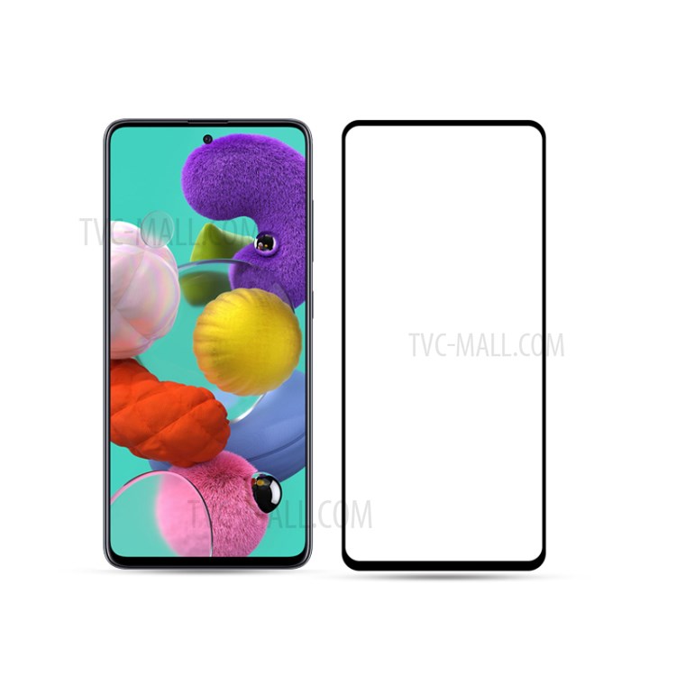 AMORUS for Samsung Galaxy A51 SM-A515 3D Curved Side Glue Tempered Glass Full Screen Film - Black-2