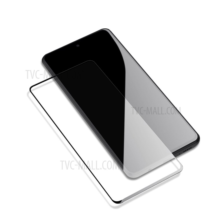 Amorus Para Samsung Galaxy A51 SM-A515 Película de Vidrio Templado de Pegamento Lateral 3D - Negro-6