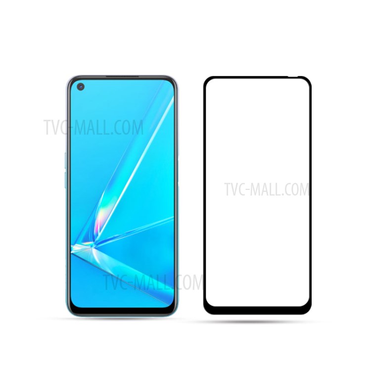 AMORUS for Oppo A52/A92/A72 (2020) 3D Curved Side Glue Tempered Glass Full Screen Protector Film - Black-2