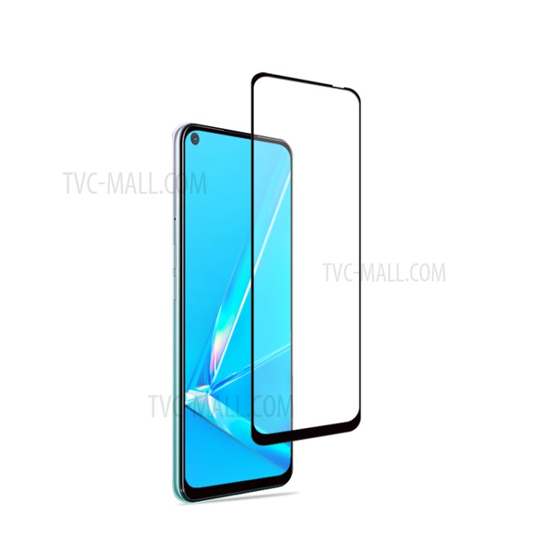 AMORUS for Oppo A52/A92/A72 (2020) 3D Curved Side Glue Tempered Glass Full Screen Protector Film - Black-3