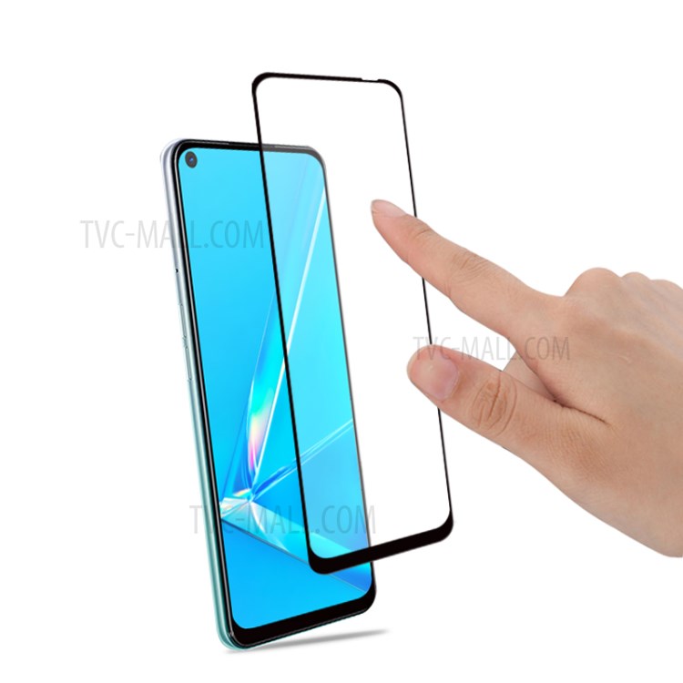 AMORUS for Oppo A52/A92/A72 (2020) 3D Curved Side Glue Tempered Glass Full Screen Protector Film - Black-4