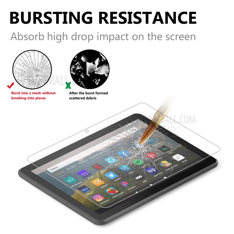 Tempered Glass Screen Protector Film for Fire HD 8 Plus (2020)-3