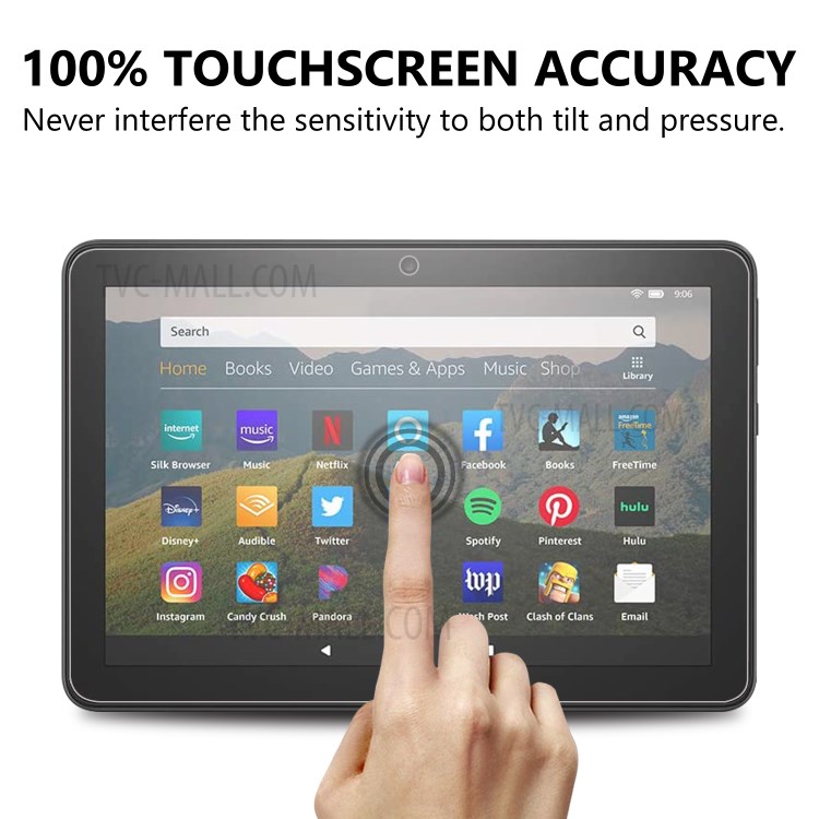 Tempered Glass Screen Protector Film for Fire HD 8 Plus (2020)-5