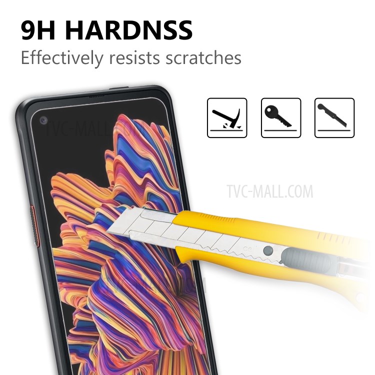 2.5D 9H Arc Edge Tempered Glass Screen Film for Samsung Galaxy Xcover Pro-3