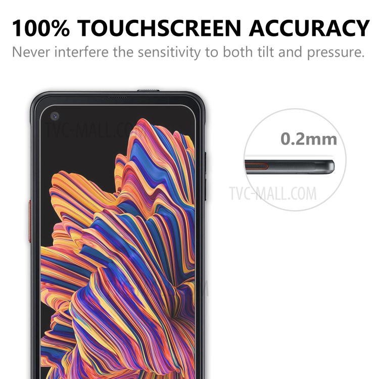 2.5D 9H Arc Edge Tempered Glass Screen Film for Samsung Galaxy Xcover Pro-6