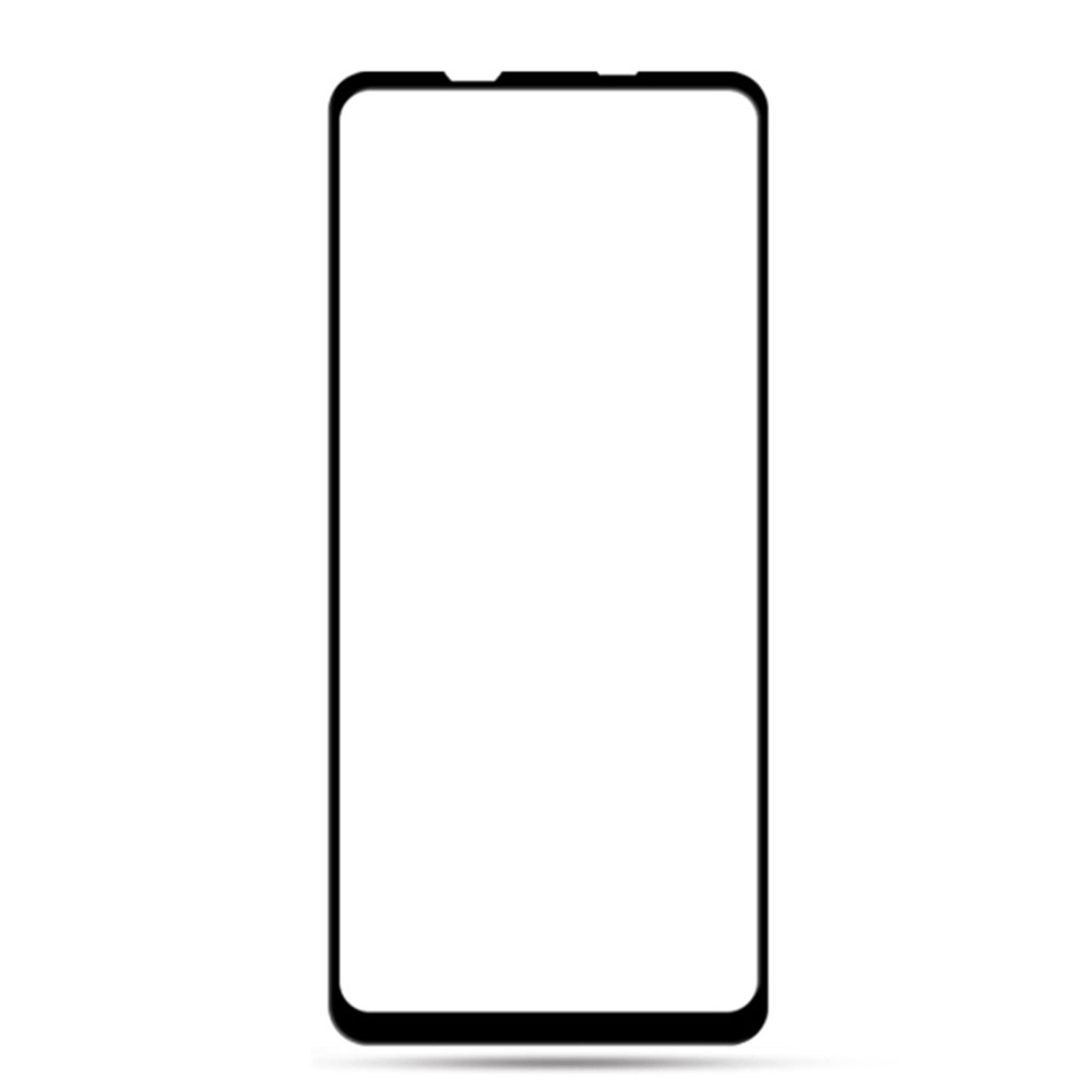 AMORUS Full Glue Full Cover Silk Printing Tempered Glass Screen Film for Samsung Galaxy A21s - Black-2