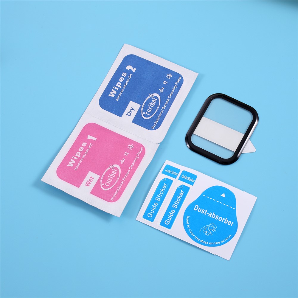 RURIHAI 0.2mm 3D Curved PMMA Glass Screen Protector Film Full Glue for Huami Amazfit GTS-3