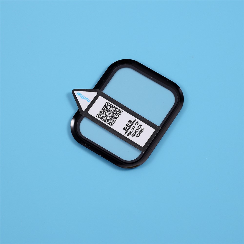 RURIHAI 0.2mm 3D Curved PMMA Glass Screen Protector Film Full Glue for Huami Amazfit GTS-4
