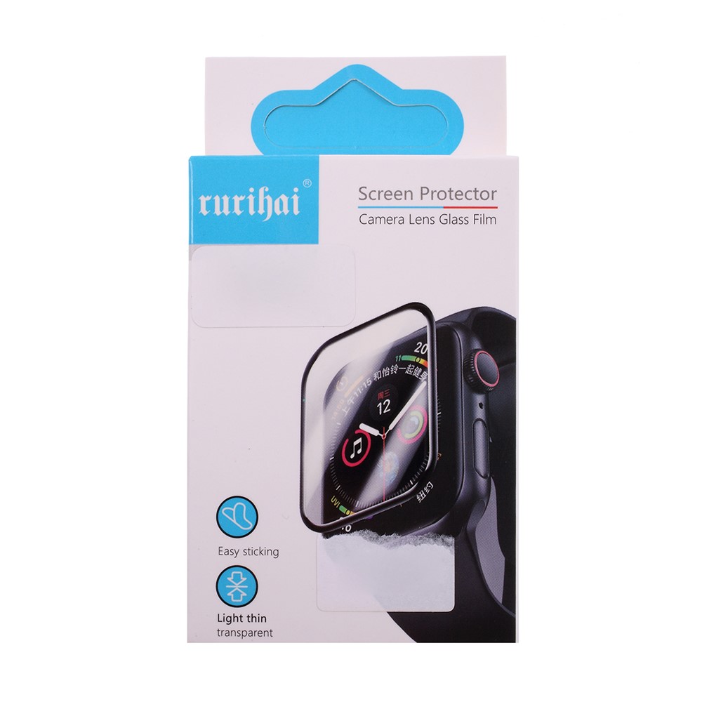 RURIHAI 0.2mm 3D Curved PMMA Glass Screen Protector Film Full Glue for Huami Amazfit GTS-5