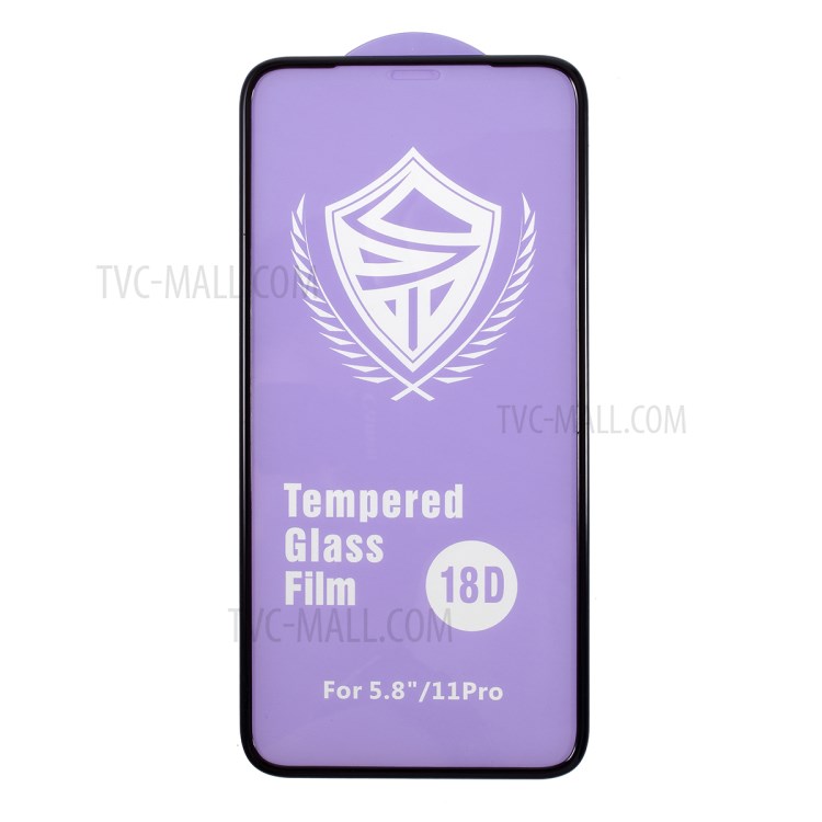 Soft PC Edge Anti-explosion Tempered Glass Screen Protector Film for iPhone XS 5.8 inch/11 Pro 5.8 inch-3